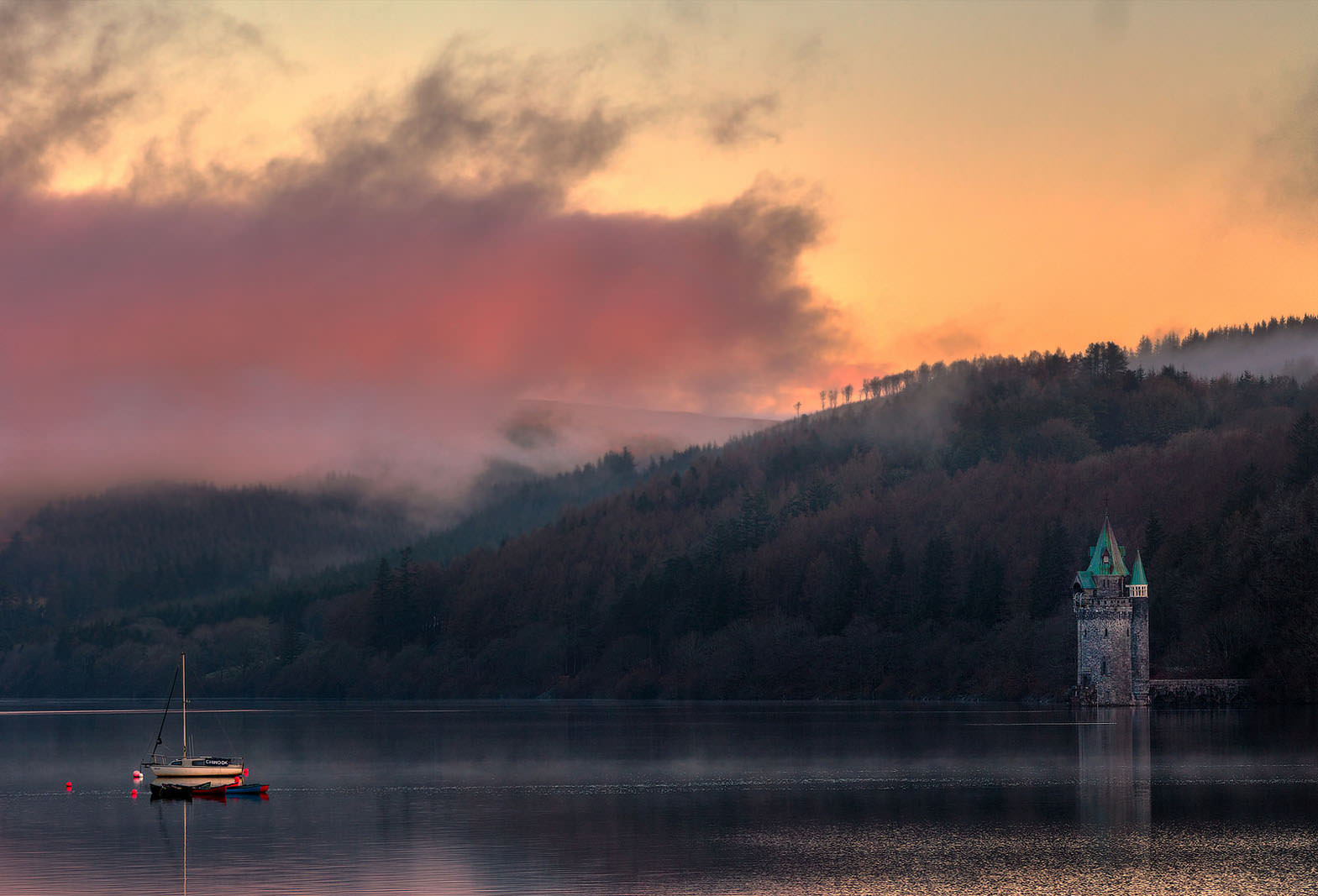 Morning Breaks over Lake Vyrnwy